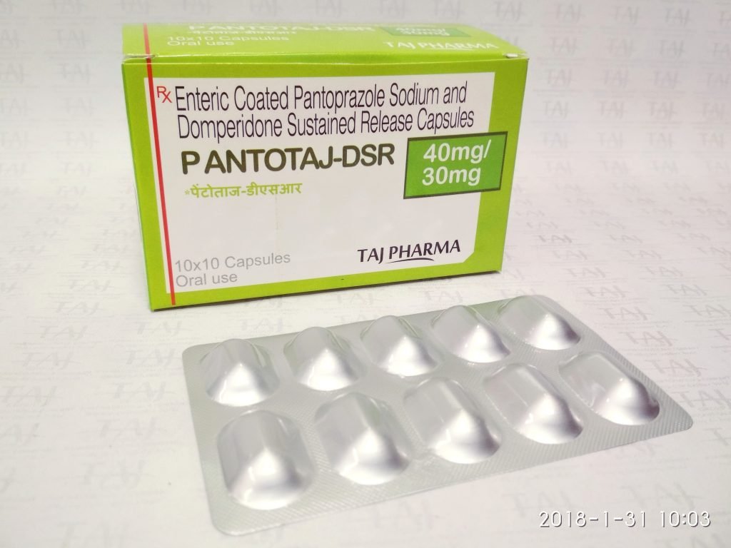 Pantoprazole Sodium & Domperidone SR Capsules-Pantotaj-dsr