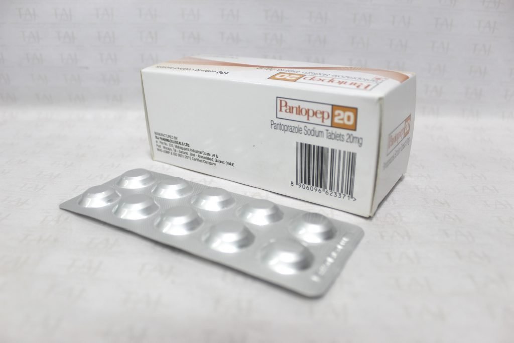 Pantoprazole-Sodium-Film-Coated-Tablets-20mg-Taj-Pharma