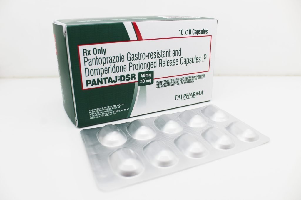 Pantoprazole Sodium GR 40mg and Domperidone PR 30mg capsules Manufacturer Suppliers in India