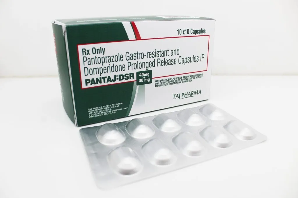 Pantoprazole Sodium GR 40mg and Domperidone PR 30mg capsules Manufacturer Suppliers in India