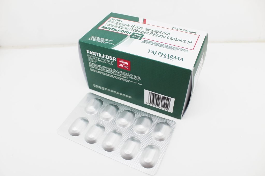 Pantoprazole Sodium GR 40mg and Domperidone PR 30mg capsules Manufacturers India & Pioneer Exporters