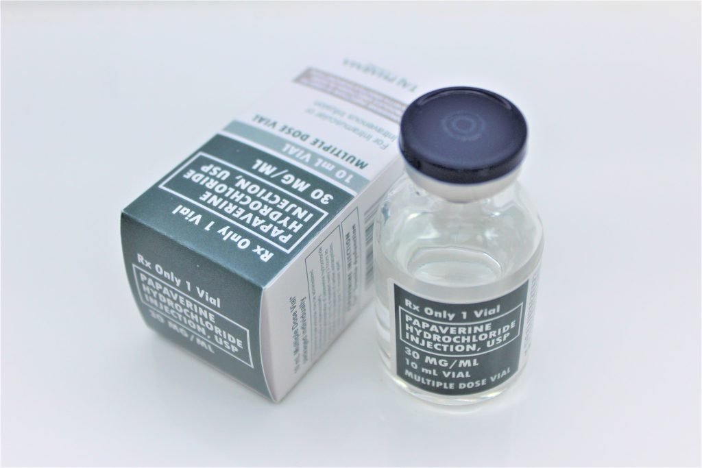 Papaverine Hydrochloride Injection 30mg per ml Largest Generic exporters