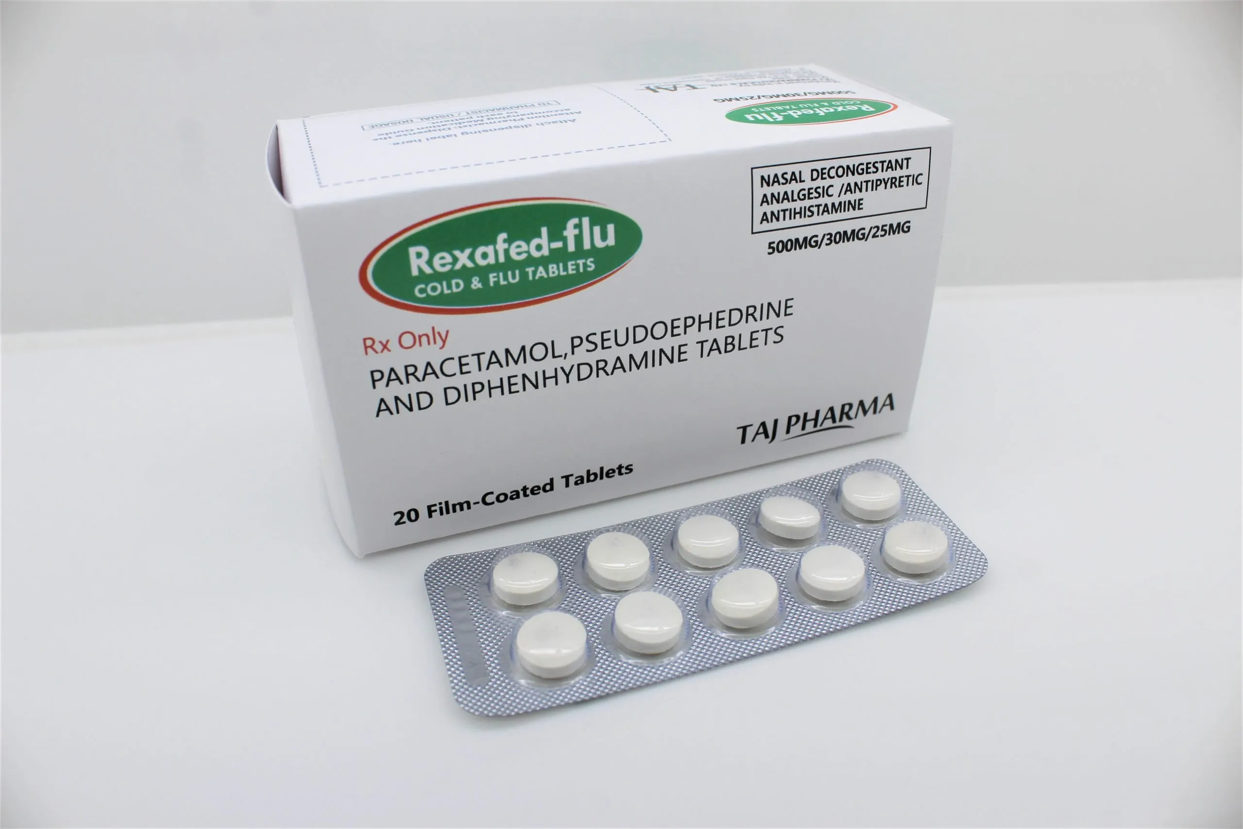 Paracetamol 500 mg, Pseudoephedrine 30 mg & Diphenhydramine 25 mg Tablets traders, Paracetamol 500 mg, Pseudoephedrine 30 mg & Diphenhydramine 25 mg Tablets exporters wholesalers listed Paracetamol 500 mg, Pseudoephedrine 30 mg & Diphenhydramine 25 mg Tablets suppliers, Paracetamol 500 mg, Pseudoephedrine 30 mg & Diphenhydramine 25 mg Tablets exporters in India, Paracetamol 500 mg, Pseudoephedrine 30 mg & Diphenhydramine 25 mg Tablets wholesalers