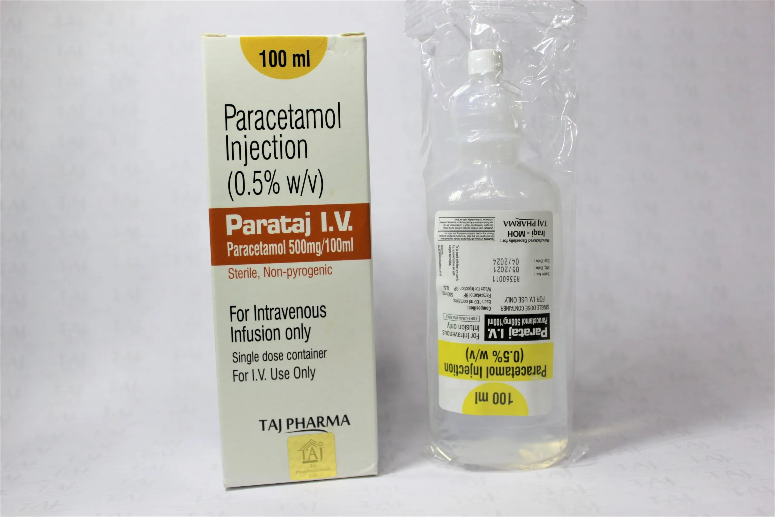 Taj Pharmaceuticals is reputed manufacturer and Paracetamol Injection 0.5% w/v suppliers from India. Get contact for Paracetamol Injection 0.5% w/v manufacturing companies from India.