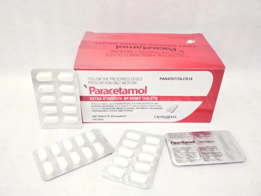Paracetamol Tablets B.P. 500 mg Taj Pharma