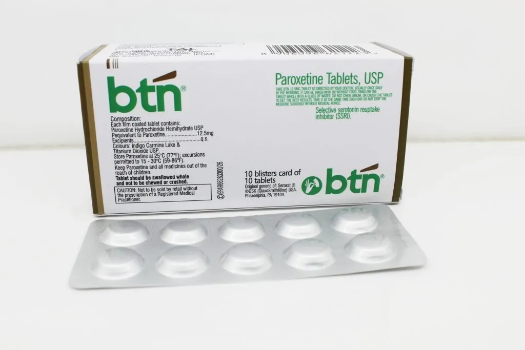 Paroxetine 12.5mg Tablets Manufacturer from Mumbai
