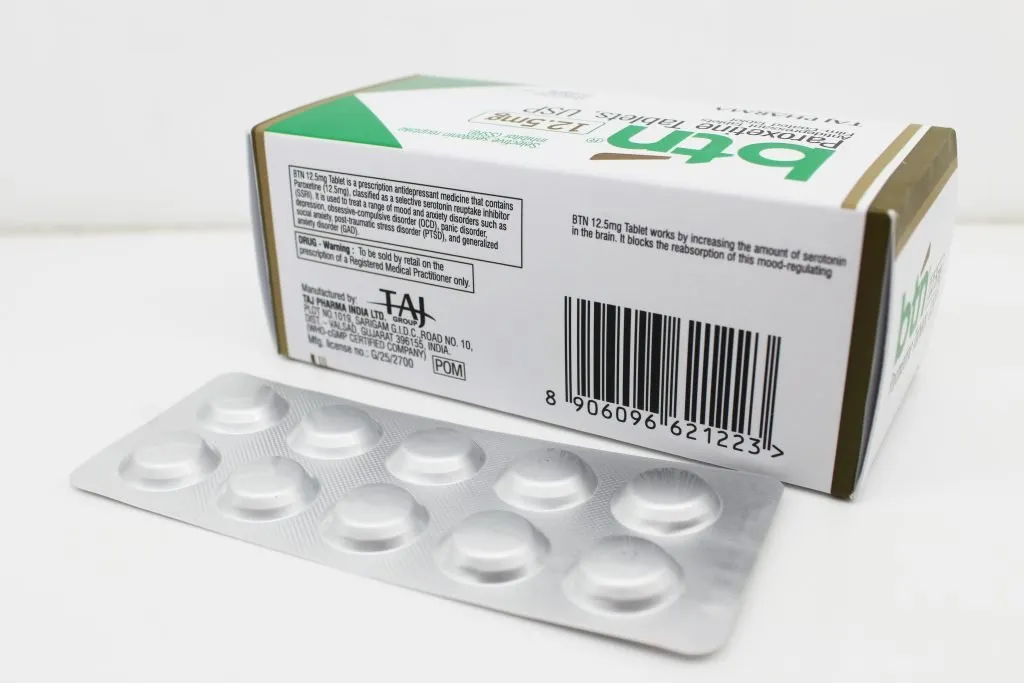 Paroxetine 12.5mg Tablets PAN India Manufacturer