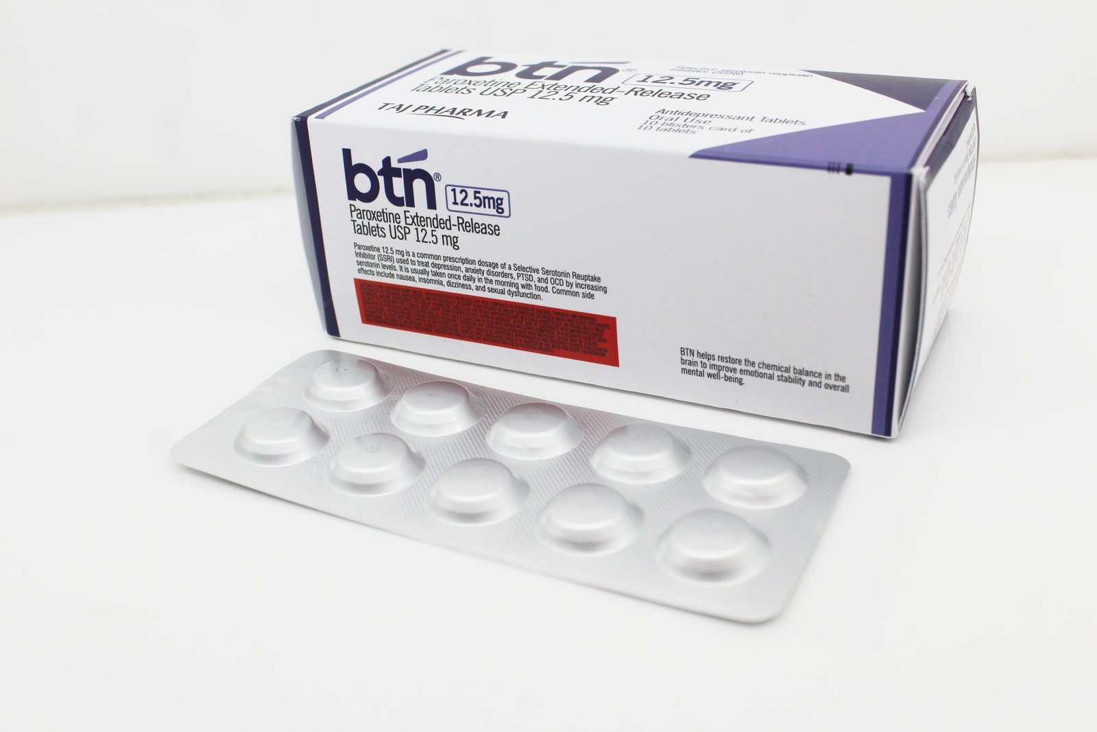 Paroxetine Extended-release Tablets 12.5mg Manufacturer Vapi, Gujarat