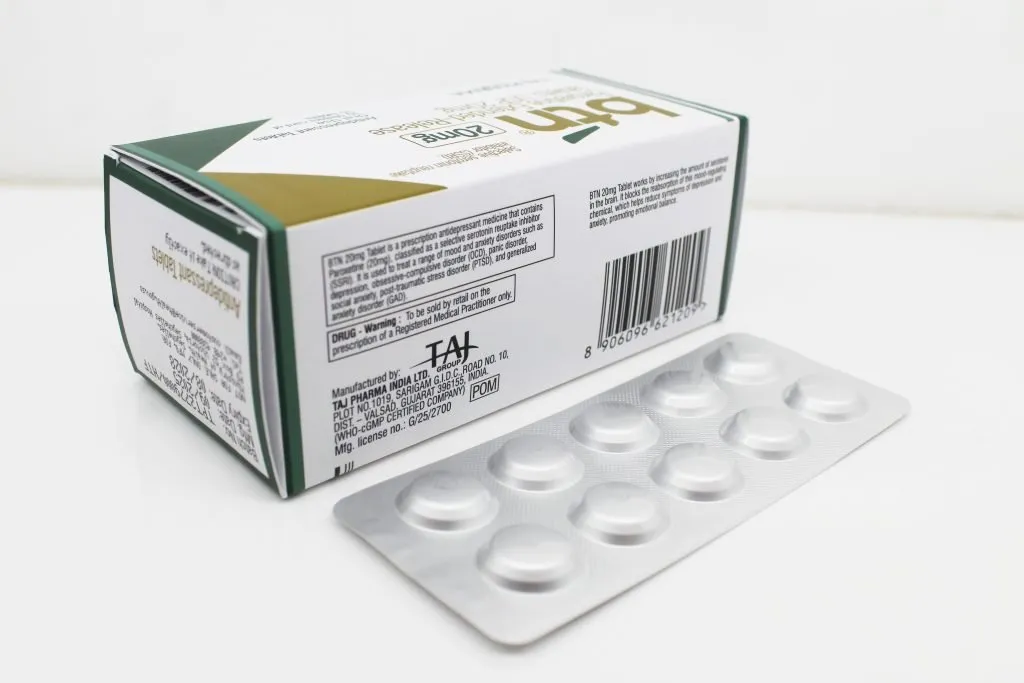 Paroxetine Extended-release Tablets 20mg Manufacturer & Suppliers in India