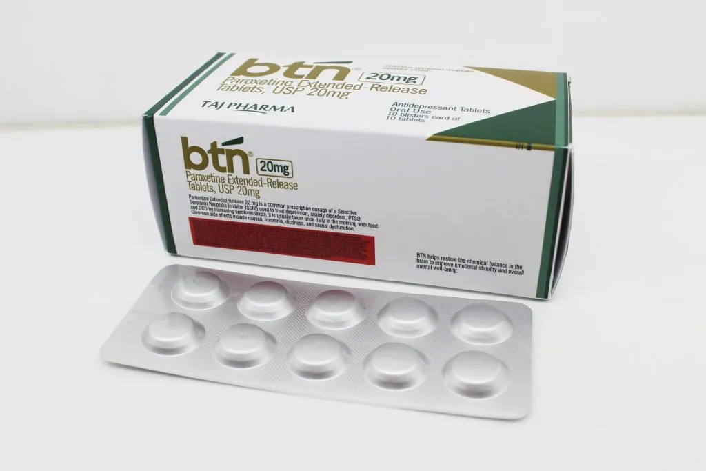 Paroxetine Extended-release Tablets 20mg, Suppliers, Exporters in India