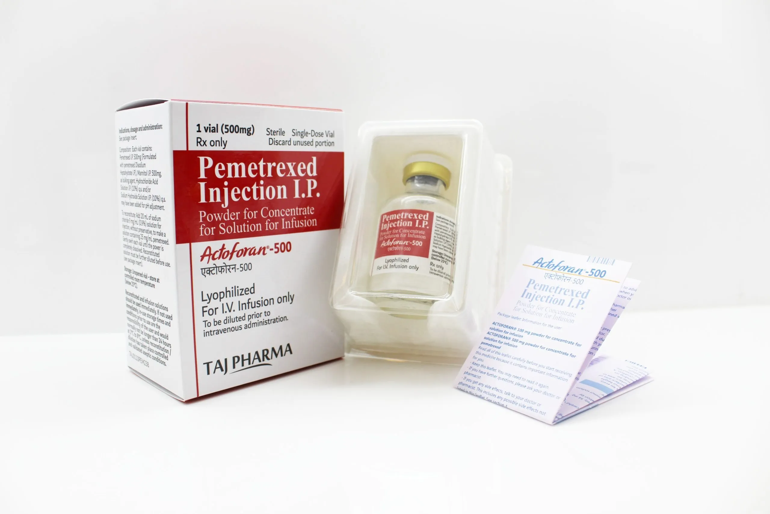 Pemetrexed 500mg Injection Manufacturer, Exporter