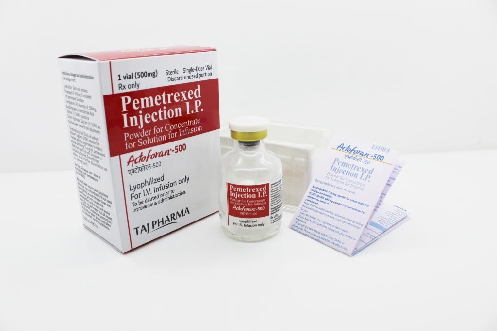 Pemetrexed injection 500mg Supplier, Manufacturer, Exporter, India