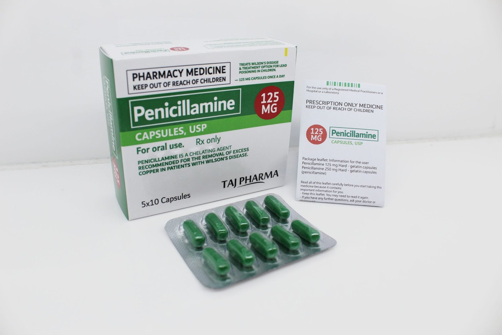 Penicillamine Capsules USP 125mg Manufacturer Supplier