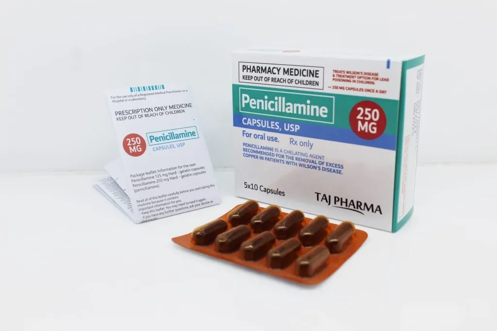 Penicillamine Capsules 250mg Manufacturer in India