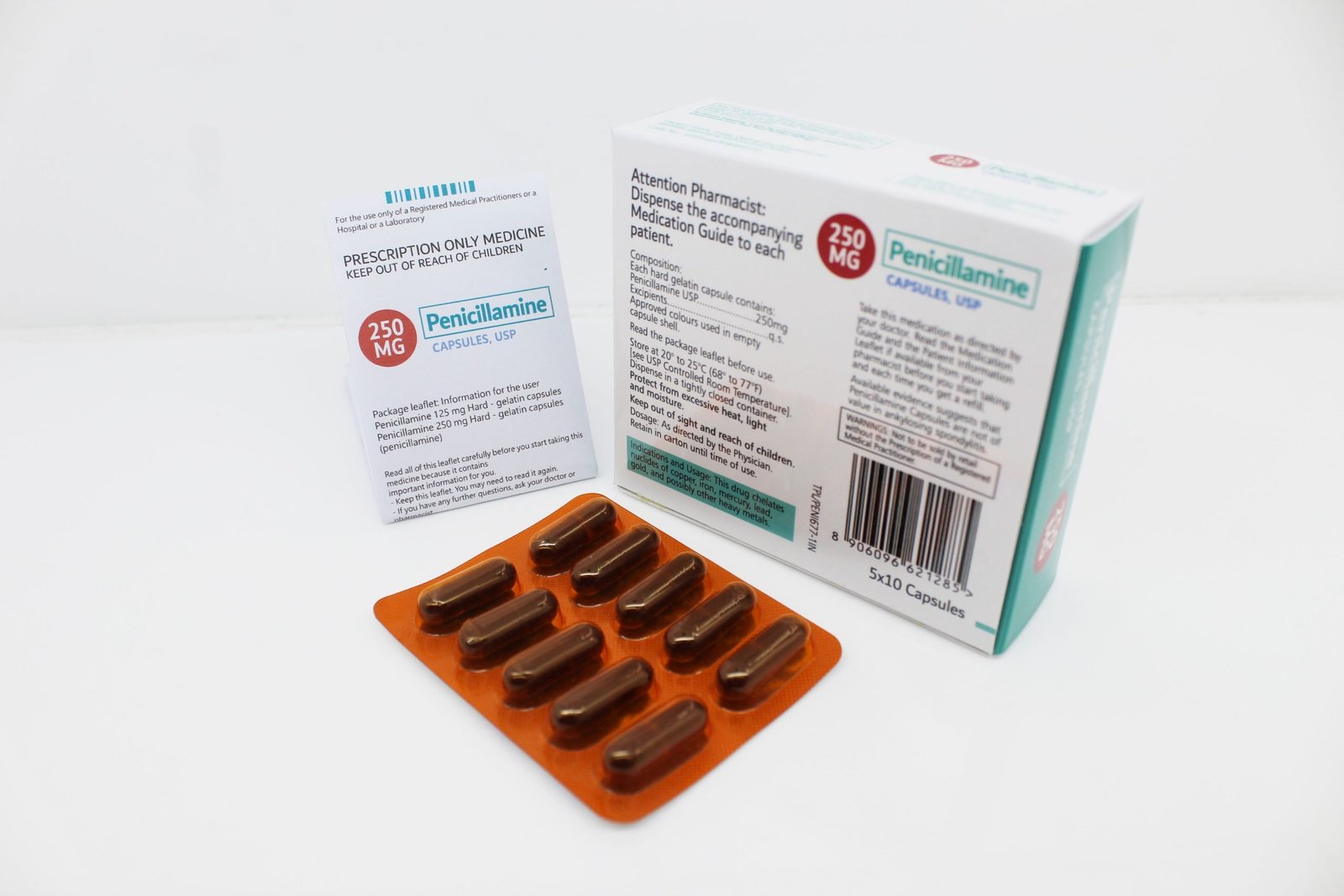 Penicillamine Capsules 250mg Manufacturer, Supplier PAN India
