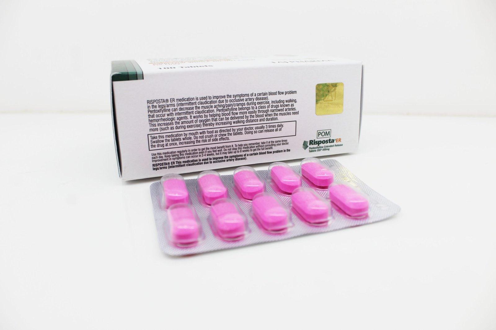 Pentoxifylline Extended-Release 400mg Tablets Exporters in India
