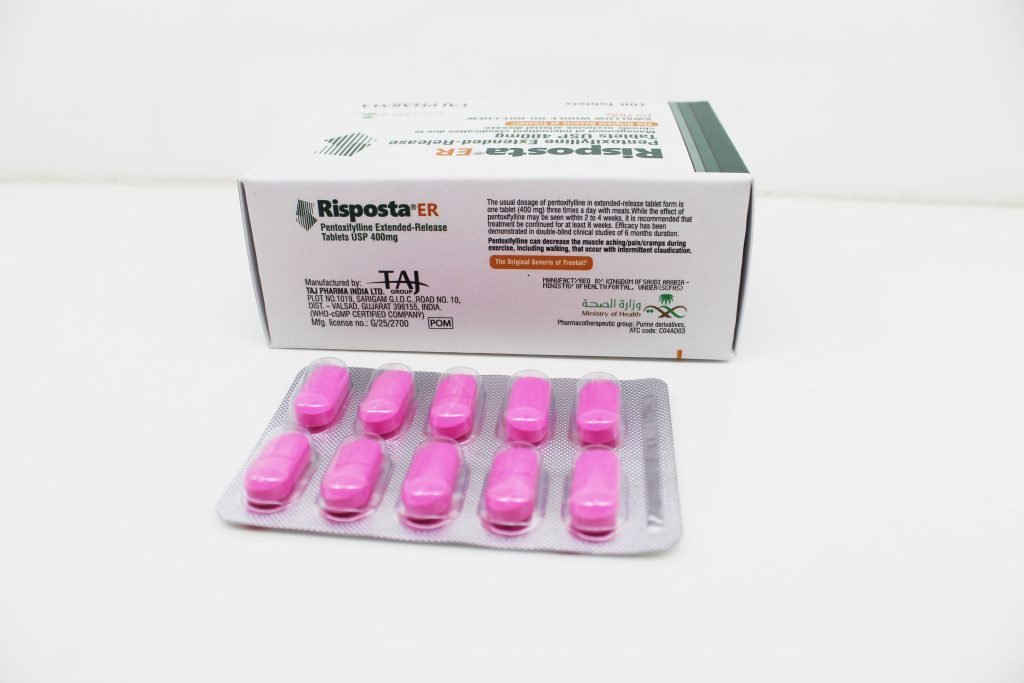 Pentoxifylline Extended-Release 400mg Tablets, Suppliers, Exporters in India