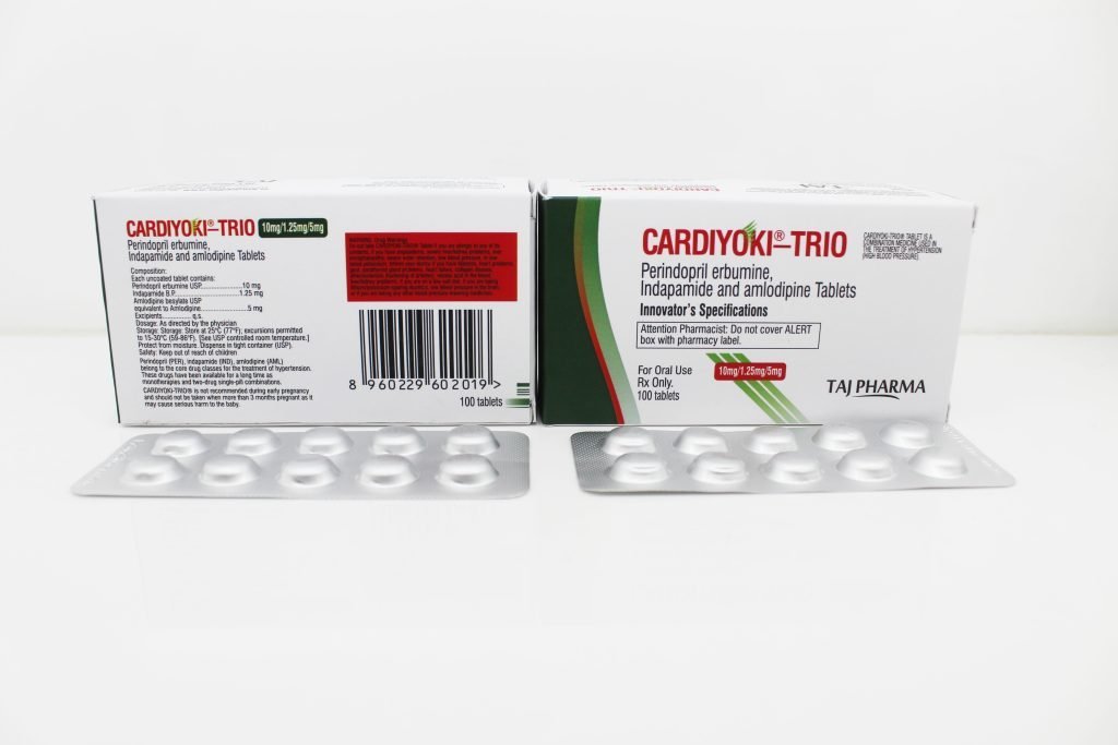 Perindopril Erbumine 10mg, Indapamide 1.25mg, Amlodipine 5mg Tablets Manufacturer