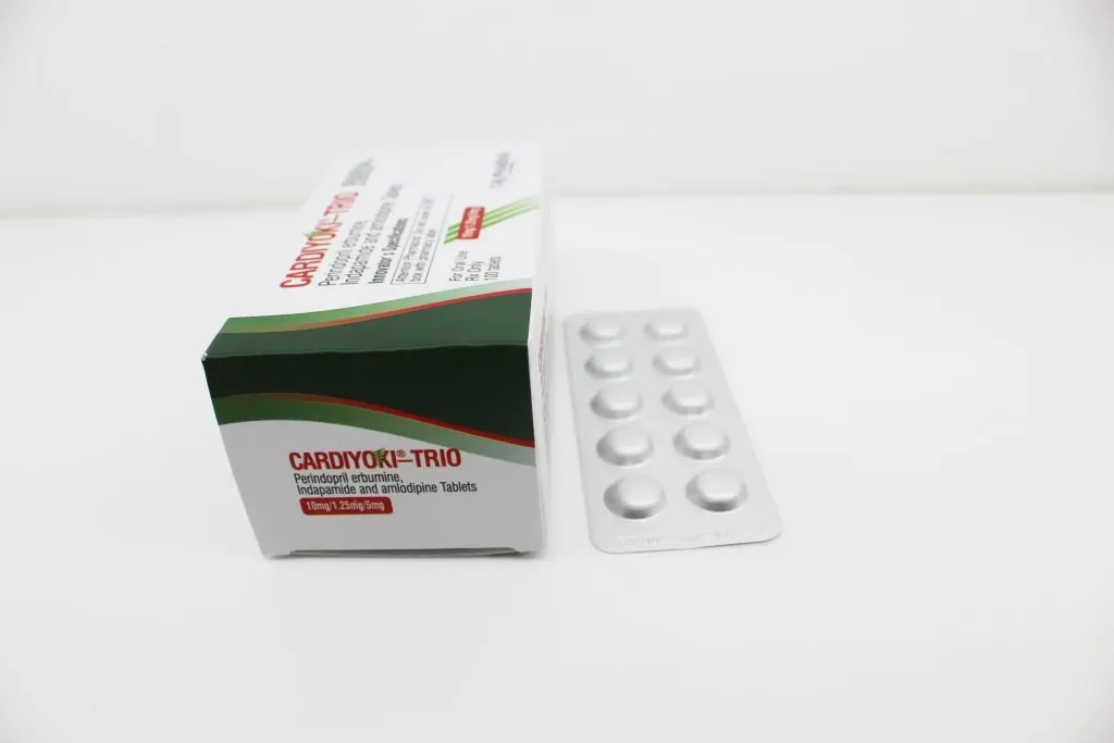 Perindopril erbumine 10mg, Indapamide 1.25mg, Amlodipine 5mg Tablets Manufacturer & Supplier