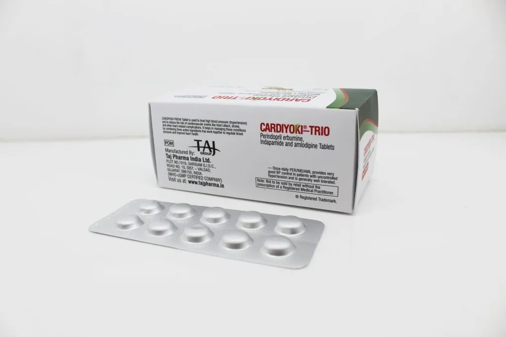 Perindopril Erbumine 10mg, Indapamide 1.25mg, Amlodipine 5mg Tablets Manufacturer from Mumbai