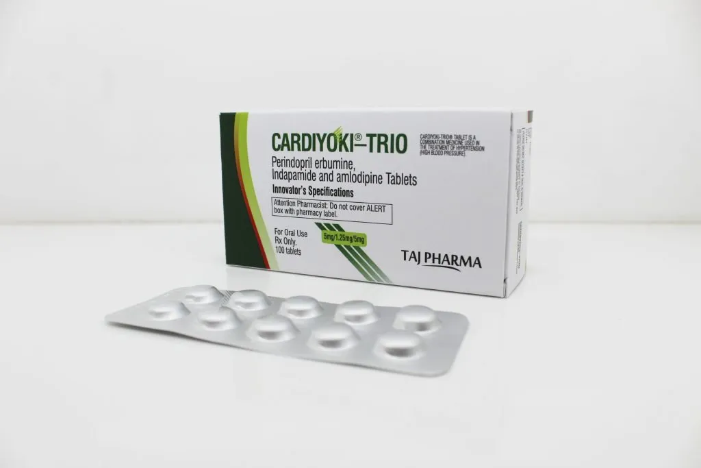 Perindopril erbumine 5mg, Indapamide 1.25mg, Amlodipine 5mg Tablets Manufacturer Supplier and PCD Pharma Franchise