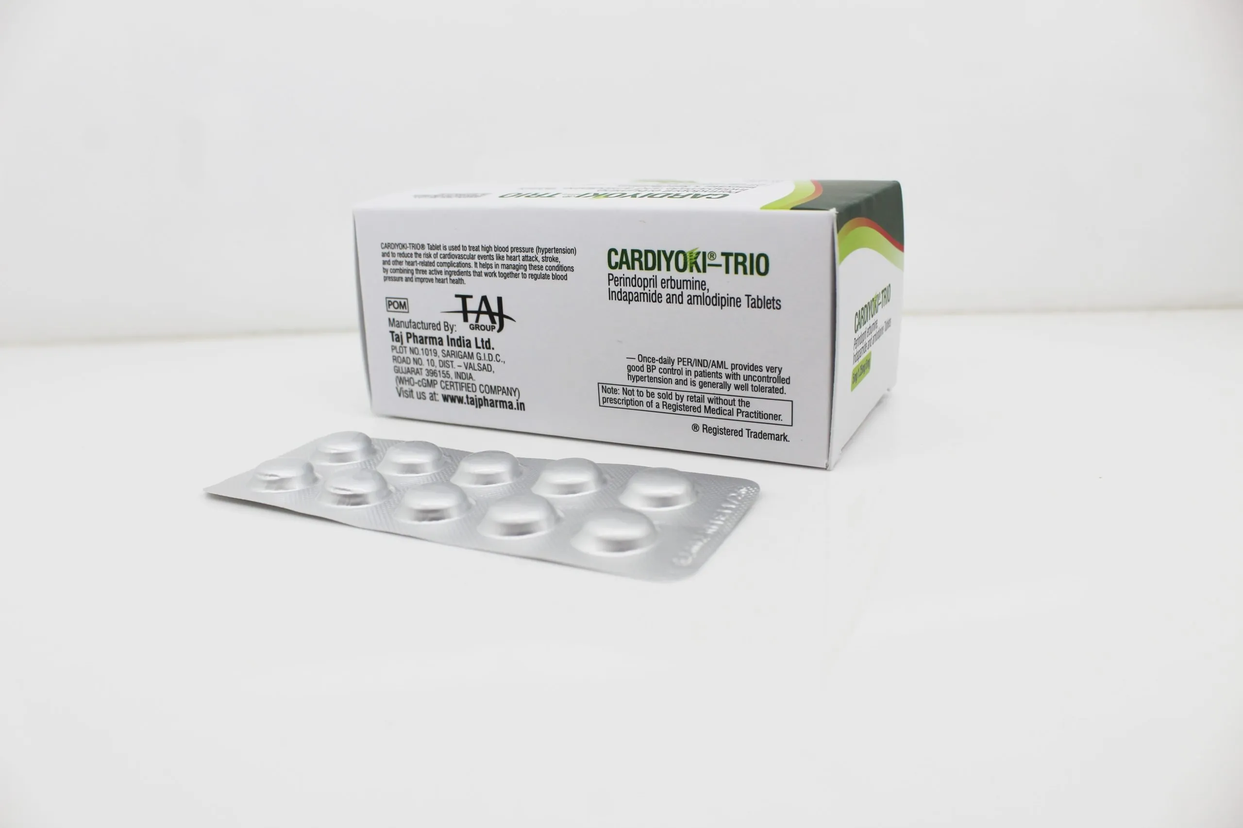 Perindopril erbumine 5mg, Indapamide 1.25mg, Amlodipine 5mg Tablets Manufacturer from Mumbai