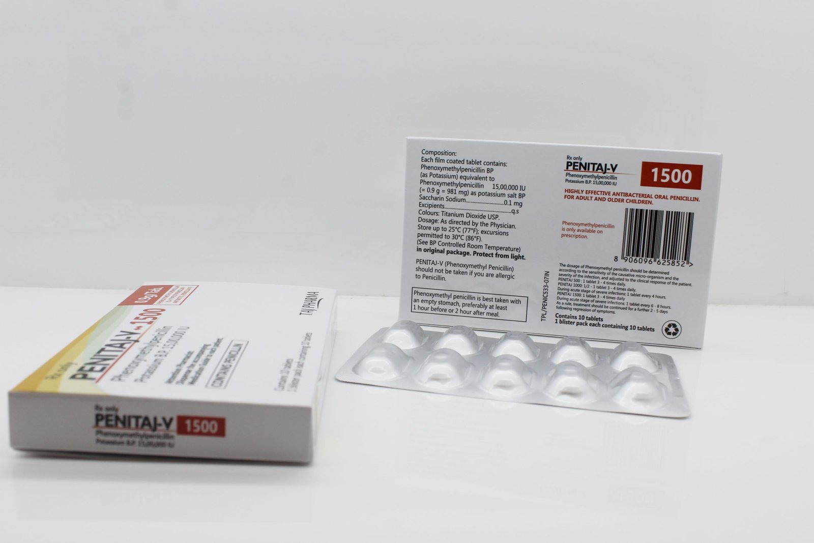 Phenoxymethylpenicillin Tablets BP 15,00,000 I.U. Manufacturers Suppliers Exporters in India
