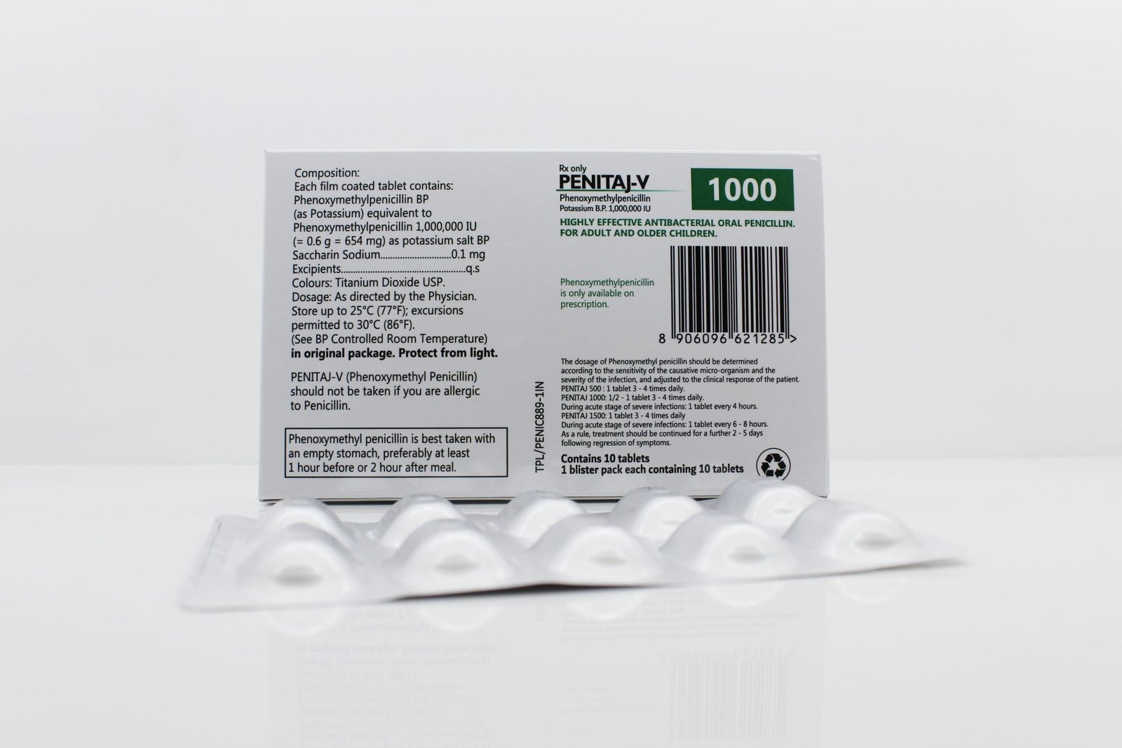 Phenoxymethylpenicillin Tablets BP 1,000,000 I.U. Manufacturer from Mumbai