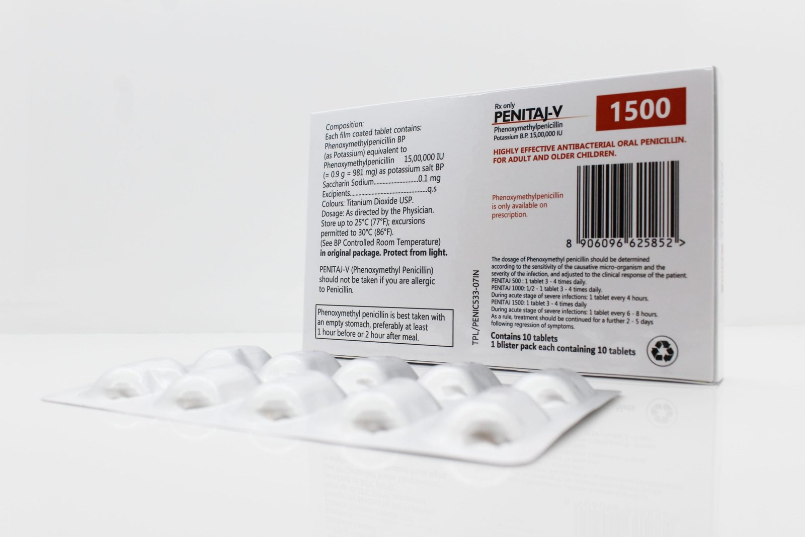Phenoxymethylpenicillin Potassium Tablets 1500000IU Best Price