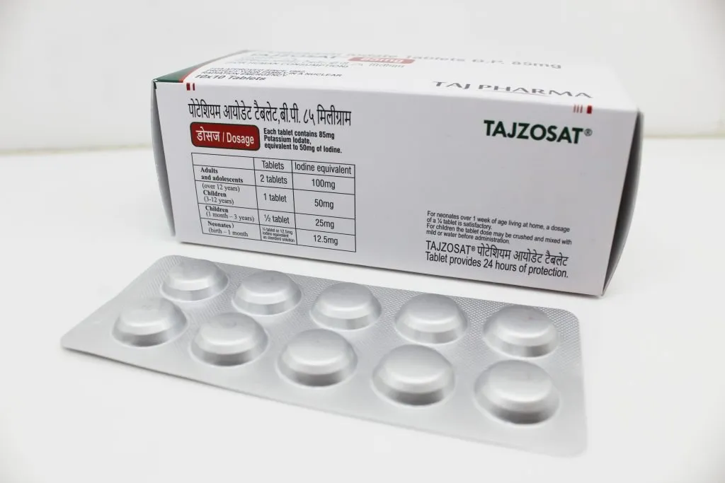 Potassium Iodate Tablets BP 85mg Manufacturer Vapi, Gujarat