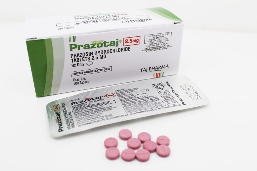 Prazosin 2.5mg Tablets Manufacturer in Mumbai