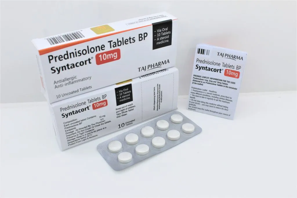 Taj Pharma India has the best quality of Prednisolone Tablets We manufacture and export Prednisolone Tablets 10mg underneath hygienic & GMP.