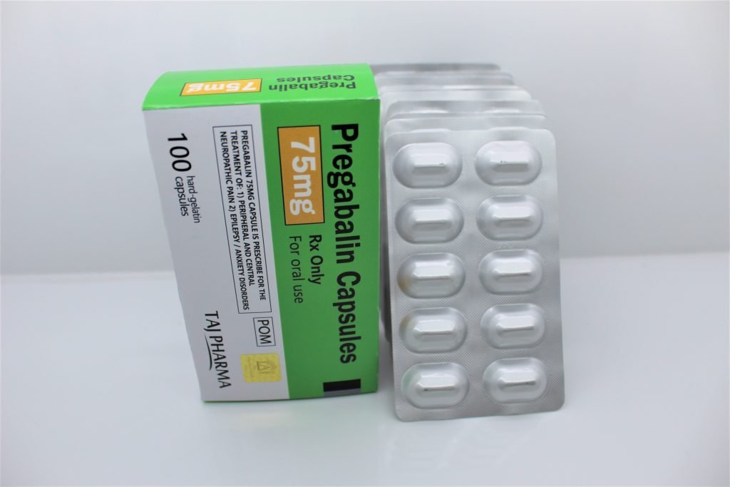 Pregabalin Capsules 75mg Taj Pharmaceuticals