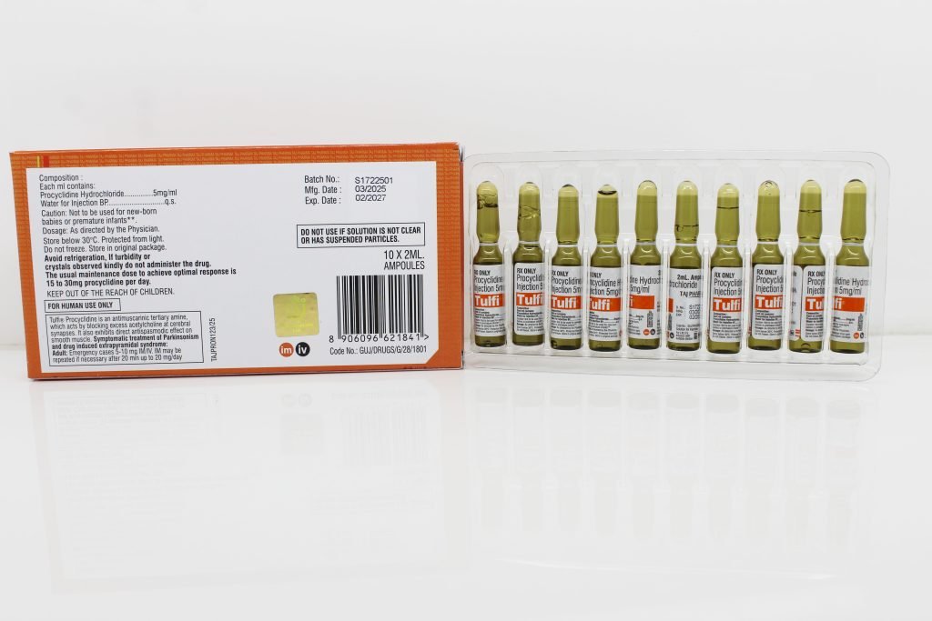 Procyclidine Hydrochloride Injection Best Price in Mumbai Maharashtra Taj Pharma