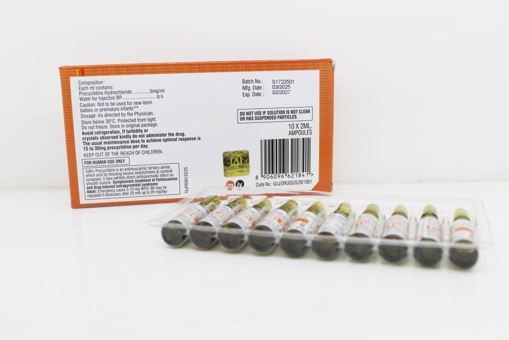 Procyclidine Hydrochloride Injection Manufacturer Vapi, Gujarat
