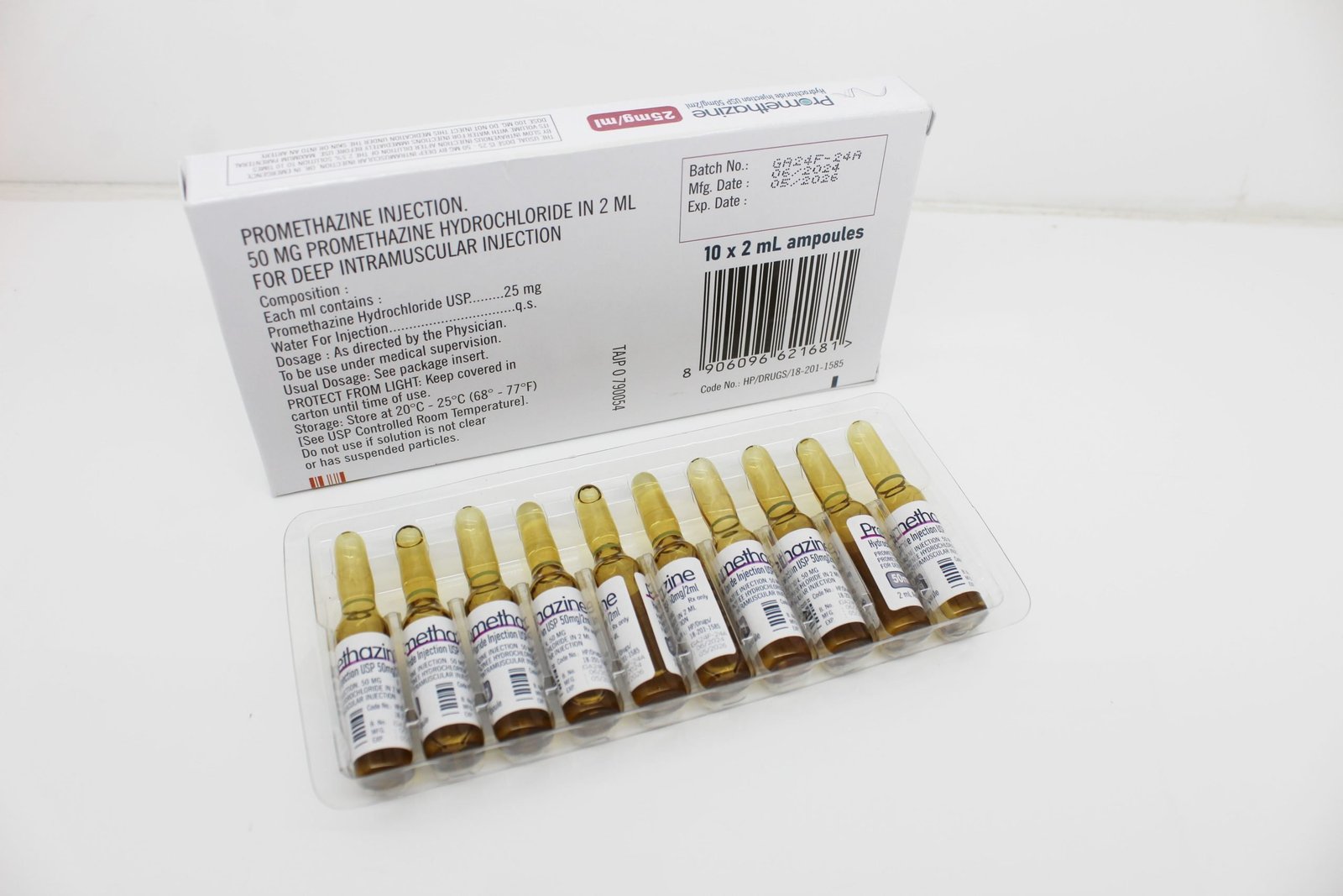 Promethazine Hydrochloride Injection USP 50mg Manufacturer PCD Pharma Franchise