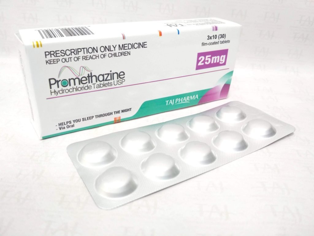 Promethazine Hydrochloride Tablets 25 mg Taj Pharma
