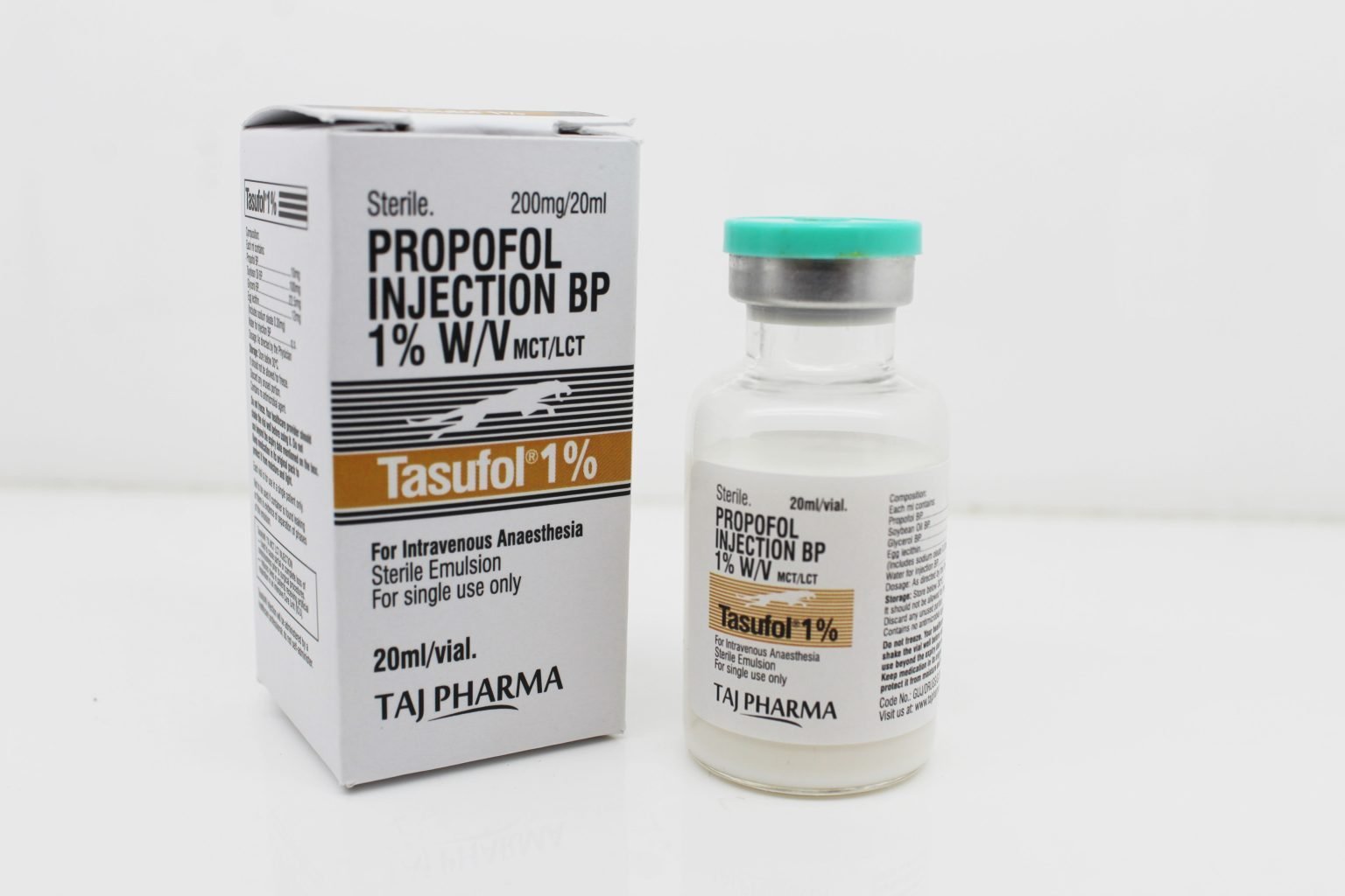 Profol Inj 1 Propofol Injection BP 1% 20ml PAN India Manufacturer - Taj Generics ...