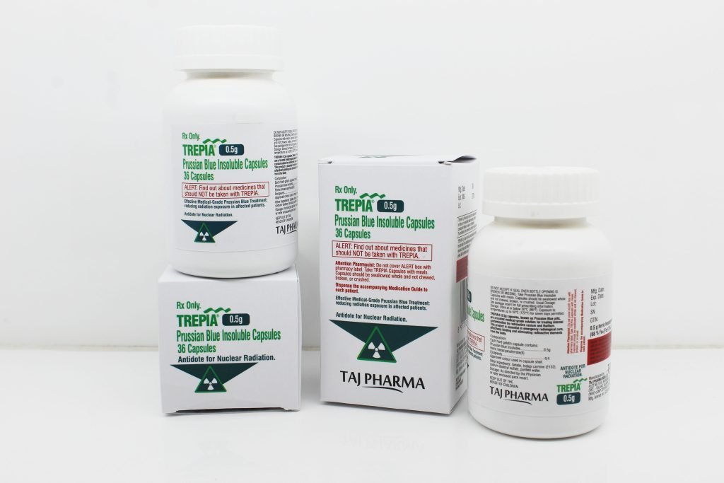 Prussian Blue Insoluble Capsules 0.5g Manufacturers India & Pioneer Exporters