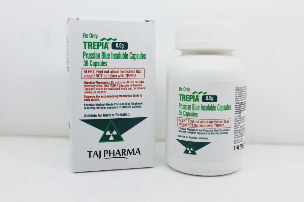 Prussian Blue Insoluble Capsules 0.5g PAN India Manufacturer