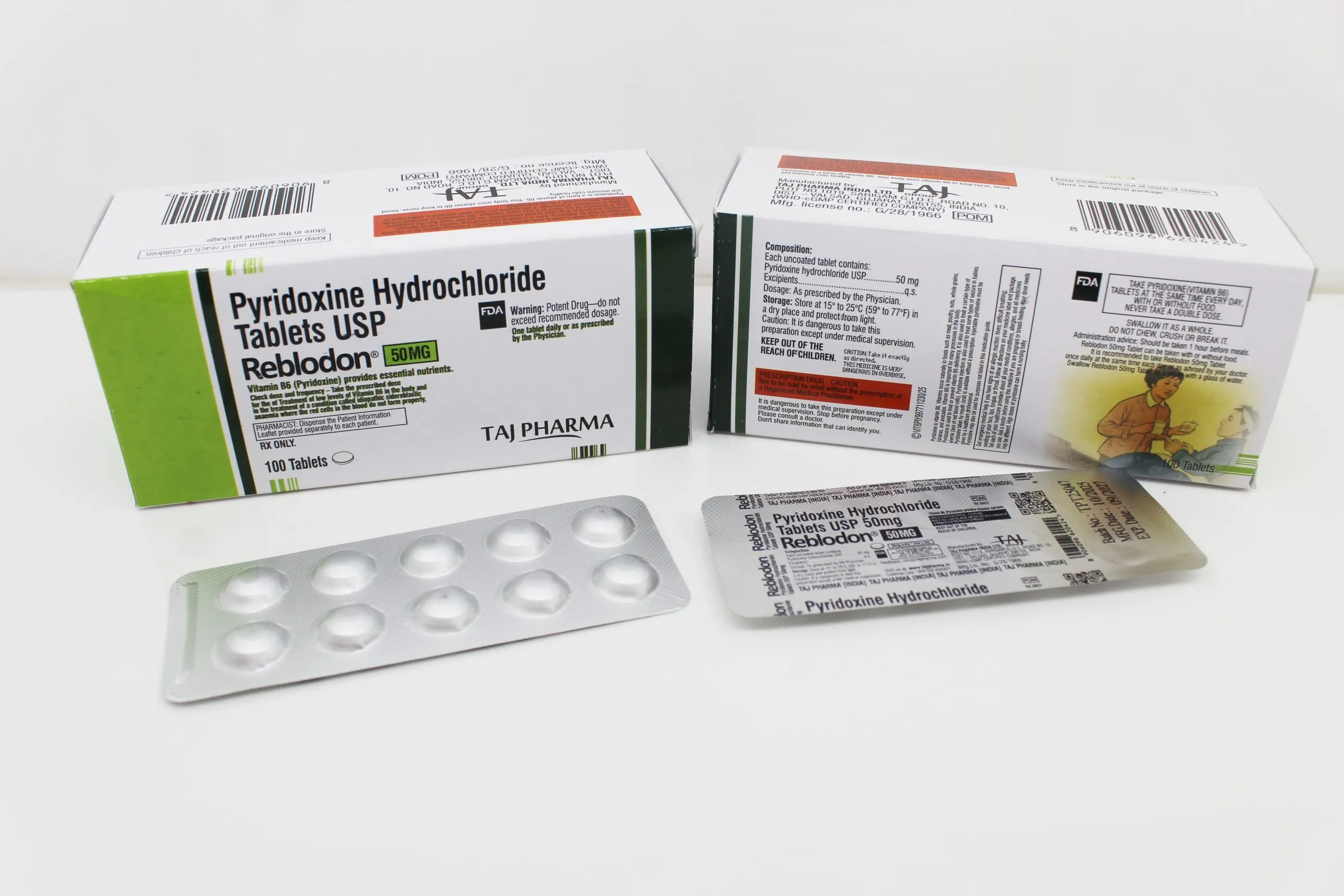 Pyridoxine 50mg Tablets Manufacturers India, Suppliers