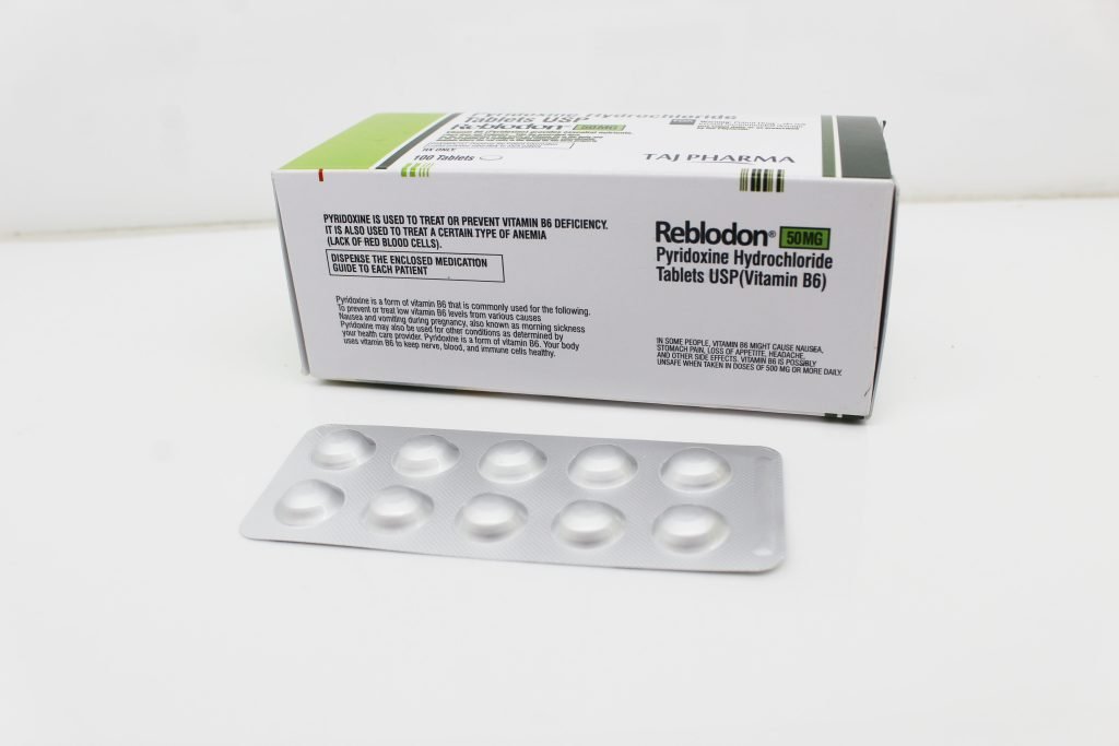 Pyridoxine (Vitamin B6) 50mg Tablets Manufacturers India & Pioneer Exporters