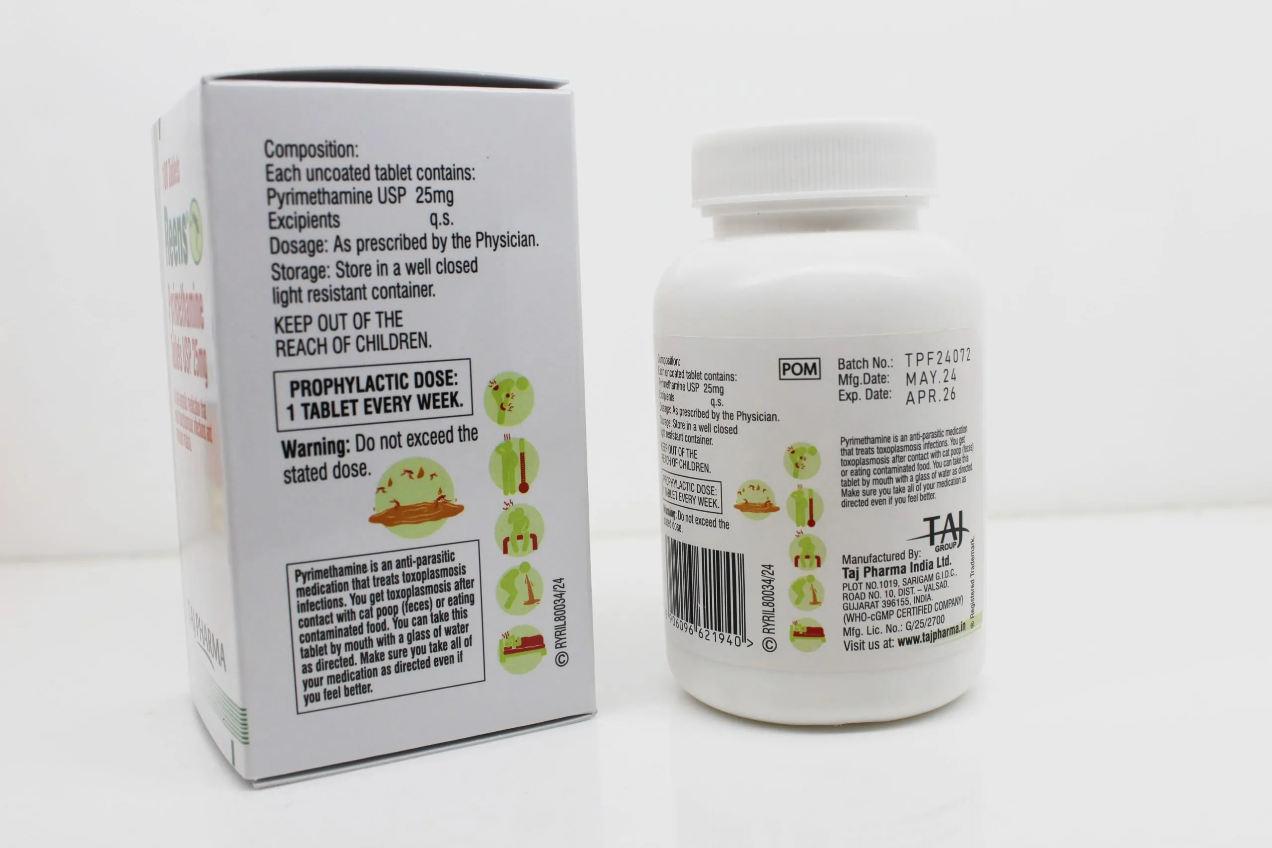 Pyrimethamine Tablets 25mg Supplier PAN India