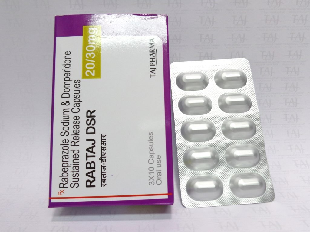 RABEPRAZOLE & DOMPERIDONE SR CAPSULES 20 & 30 MG RABTAJ DSR