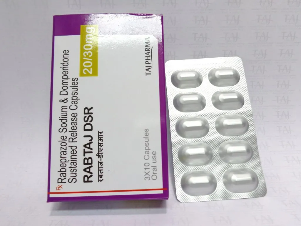 RABEPRAZOLE & DOMPERIDONE SR CAPSULES 20 & 30 MG RABTAJ DSR