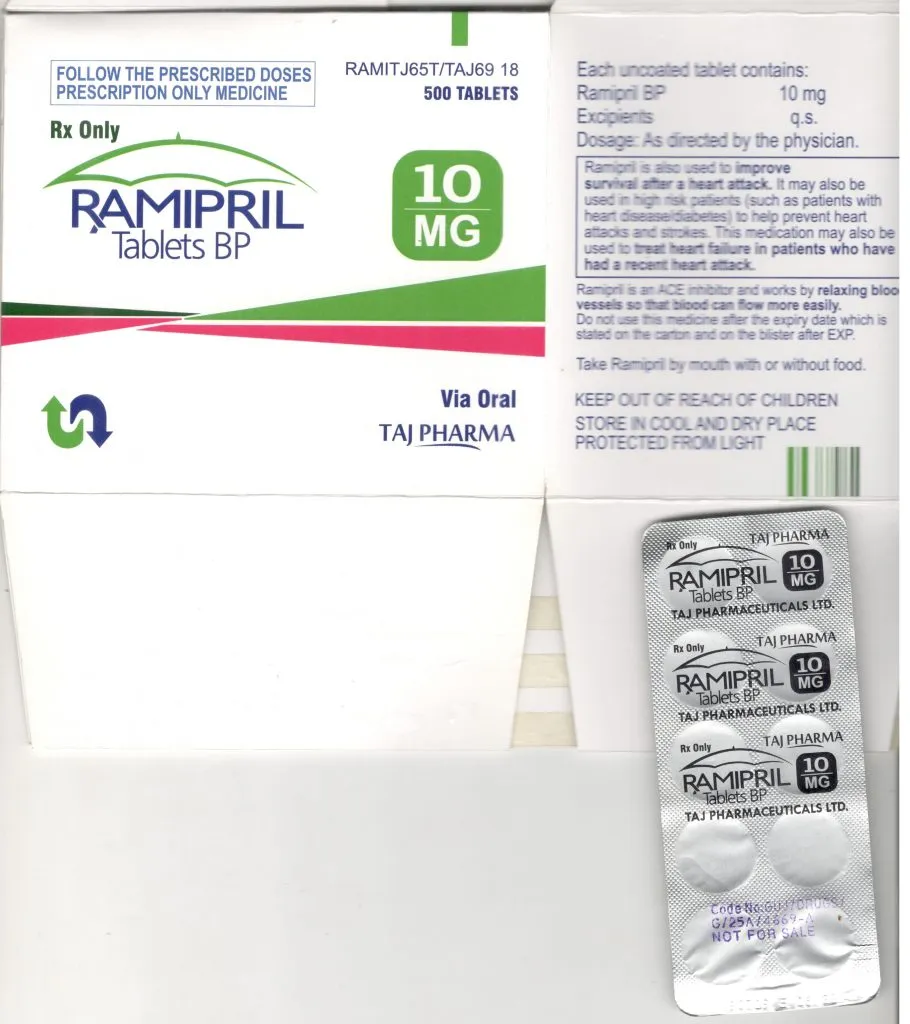 Ramipril 10mg medicine to treat high blood pressure