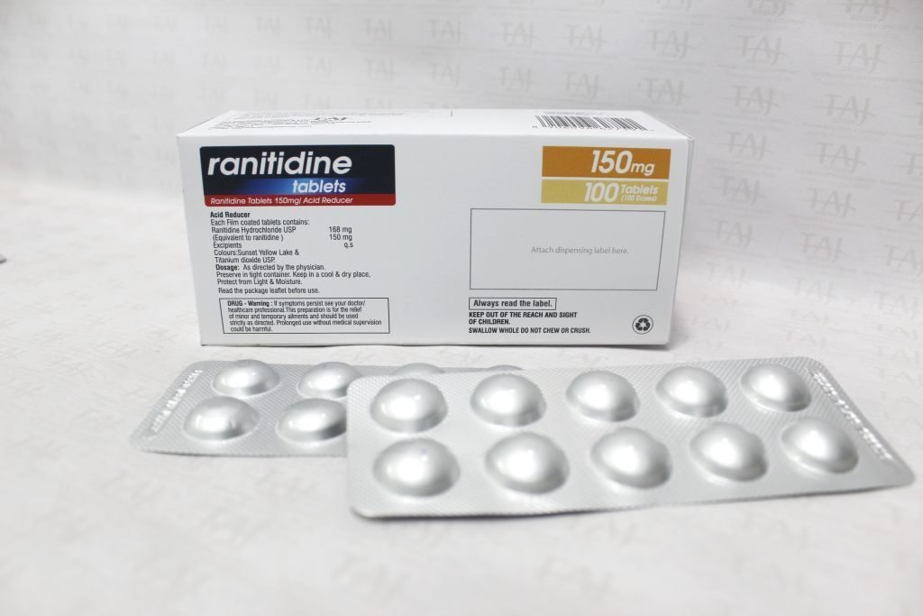 Ranitidine 150mg Film-coated Tablets (Taj Pharma) NDMA FREE / NDEA FREE