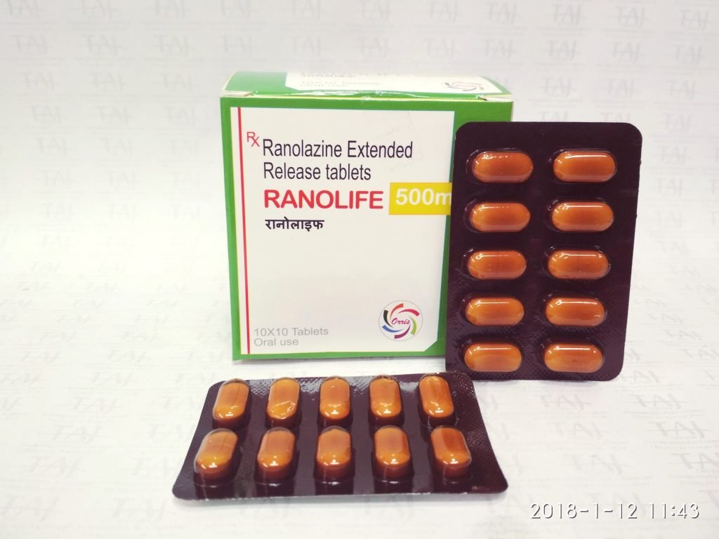 Ranolazine Extended- Release Tablets 500 mg Taj Pharma