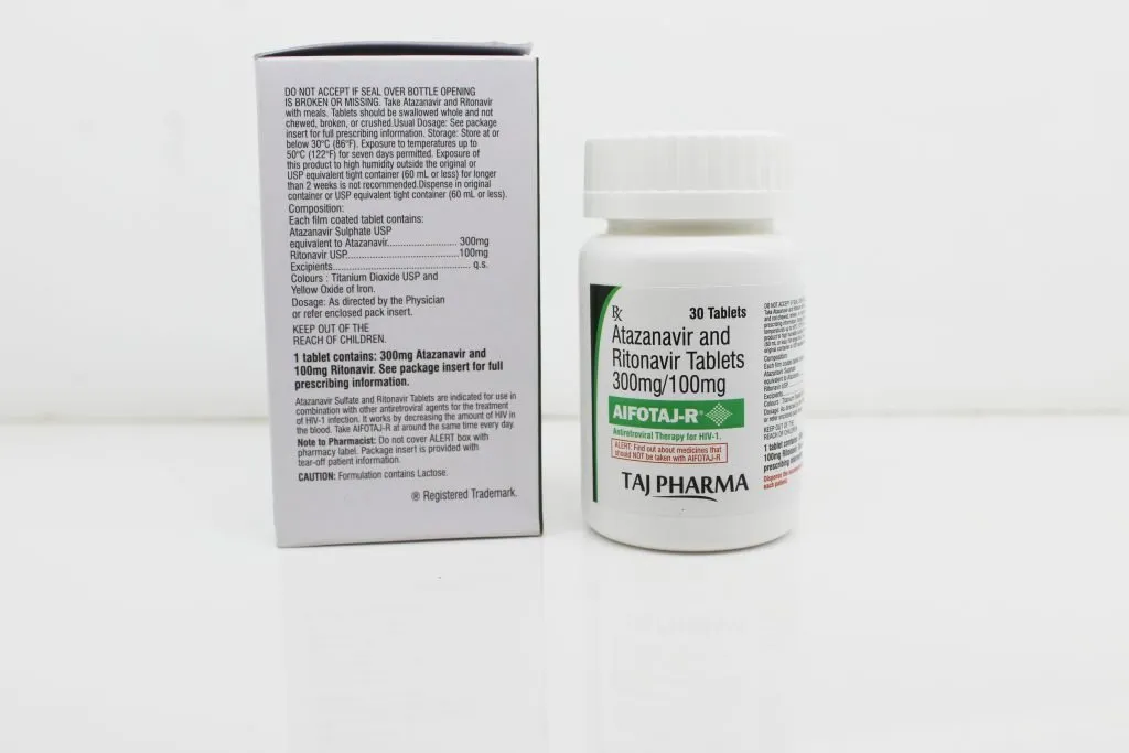 Atazanavir 300mg and Ritonavir 100mg Tablets Reliable Pharma Manufacturer & Supplier of