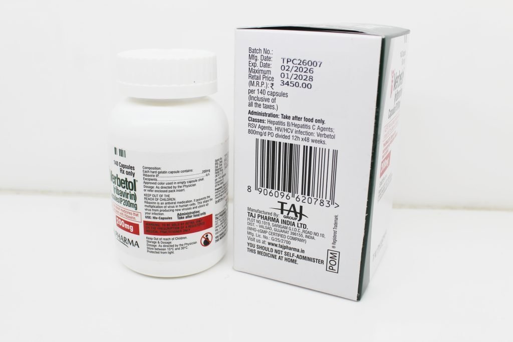 Ribavirin Capsules 200mg Manufacturers PAN India Suppliers Exporters